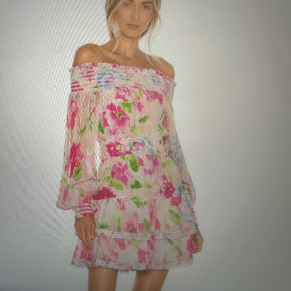 NWOT Rococo Sand Flora Mini Dress - Picture 5 of 12